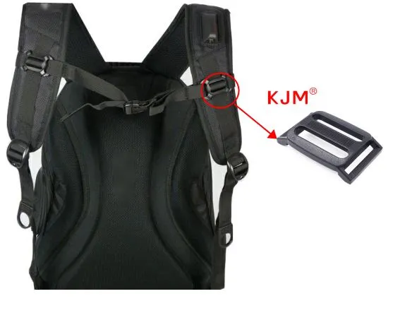 Application of 3-way plastic slide buckle