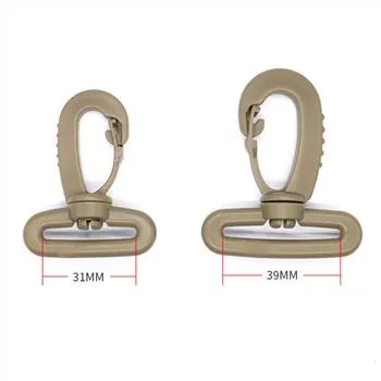 Crochet pivotant en plastique pour sacs