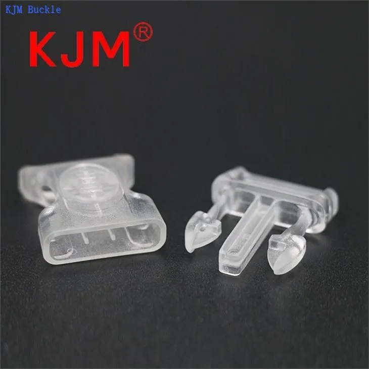 KJM Transparent Plastic Side Release Snap Buckle With Lock